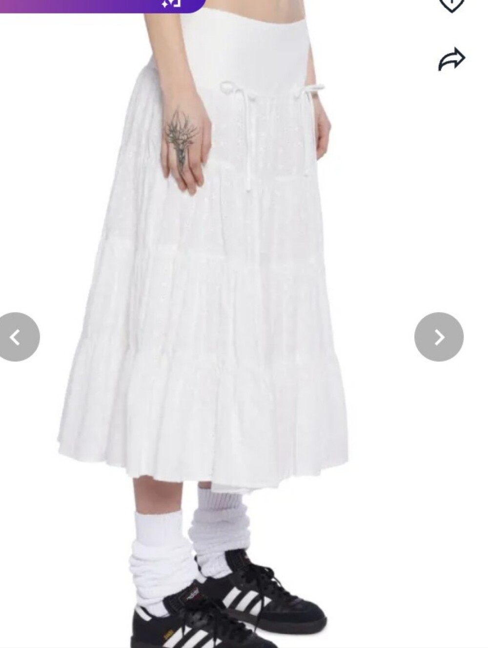 Generation Kiss Helena Midi Eyelet Skirt From Dolls Kill